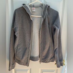 Avia | Women’s Medium | Distressed Gray Zip Up Hoodie | Fall Athleisure